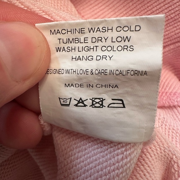 Ell And Emm Size Small Troop Beverly Hills Sweatshirt Pink With Graphic Print - Picture 6 of 8